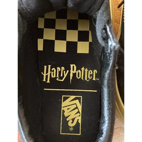VANS Harry Potter Old Skool Black Golden Quidditch Snitch Sneakers US W 5.5 M 4 - Picture 5 of 6